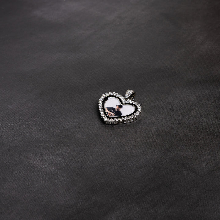 Rotating Heart Custom Photo Pendant - ICECLIQUE JEWELRY