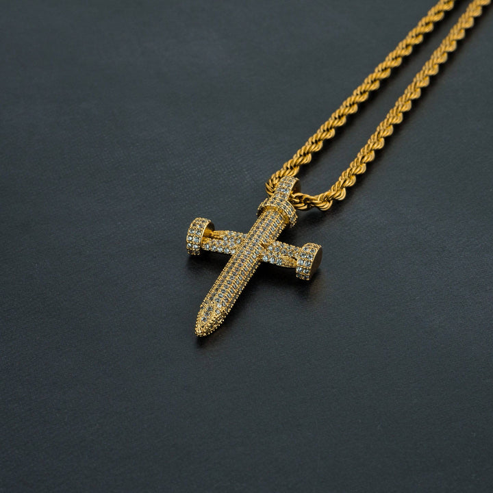 Nail Cross Pendant - ICECLIQUE JEWELRY