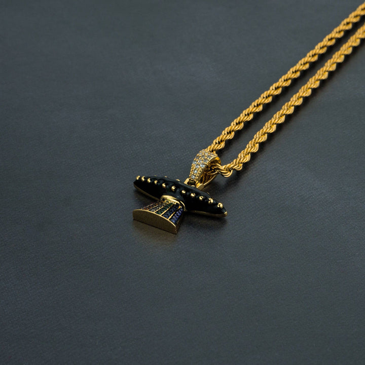 Iced Saucer Pendant - ICECLIQUE JEWELRY