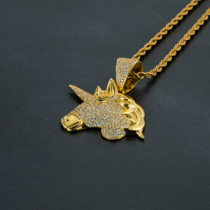 Iced Unicorn Pendant - ICECLIQUE JEWELRY
