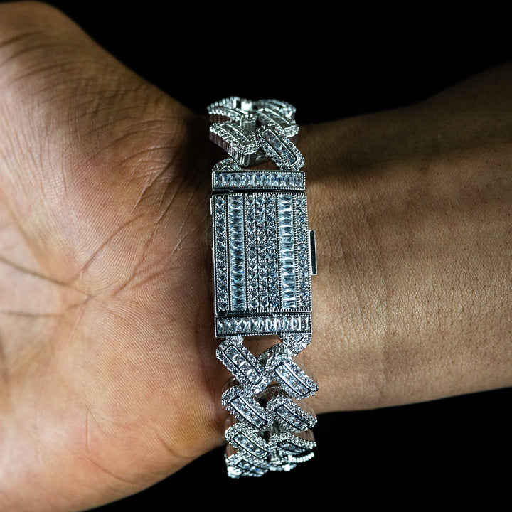 20mm Baguette Cuban Bracelet - ICECLIQUE JEWELRY