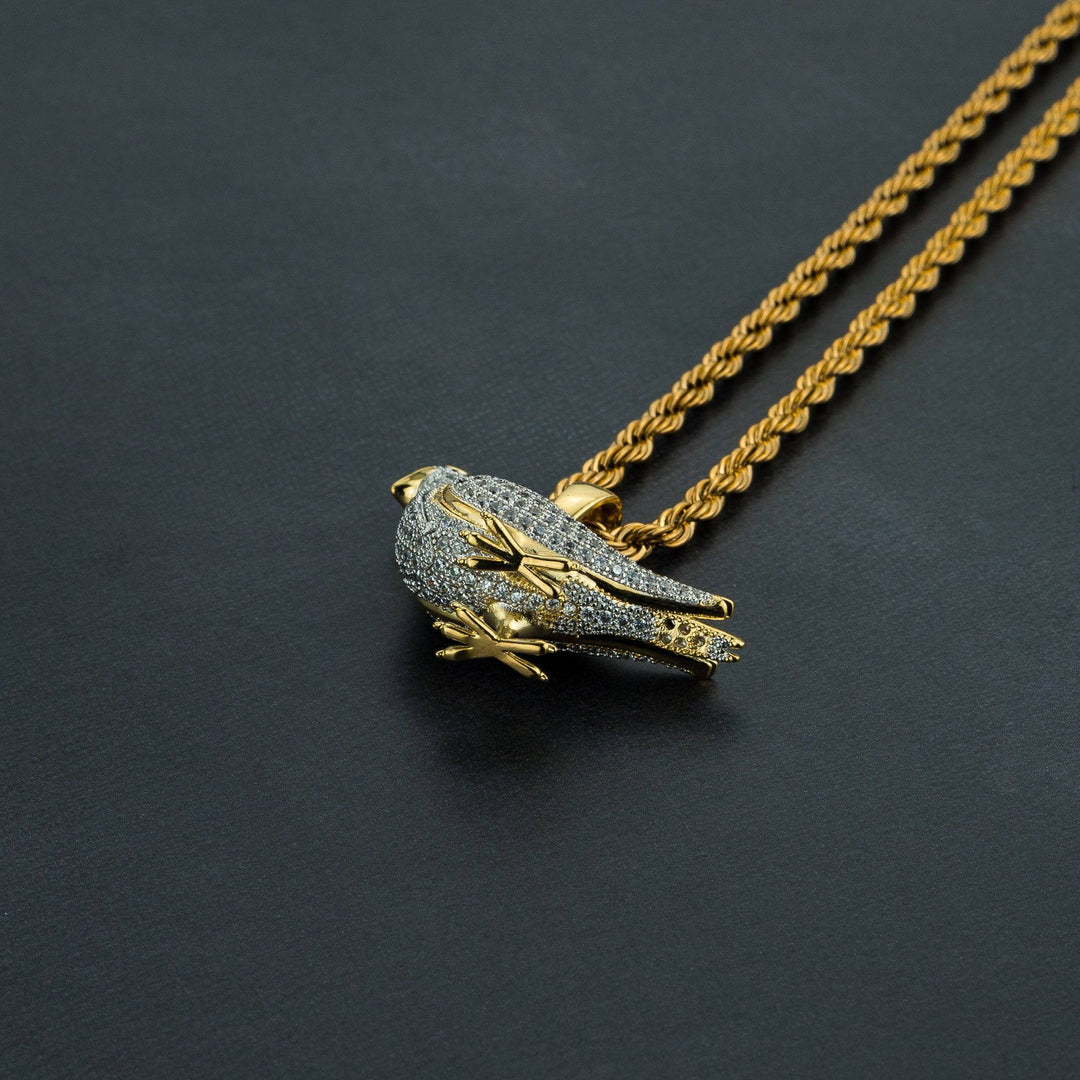 Iced Pigeon Pendant - ICECLIQUE JEWELRY
