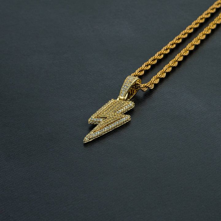 Lightning Bolt Pendant - ICECLIQUE JEWELRY