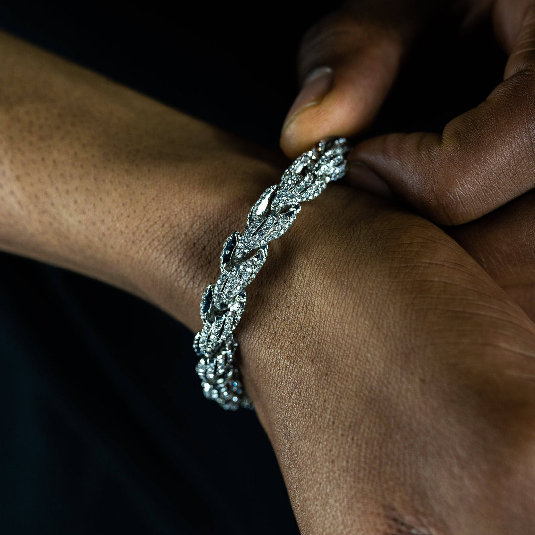 9mm Iced Rope Bracelet - ICECLIQUE JEWELRY