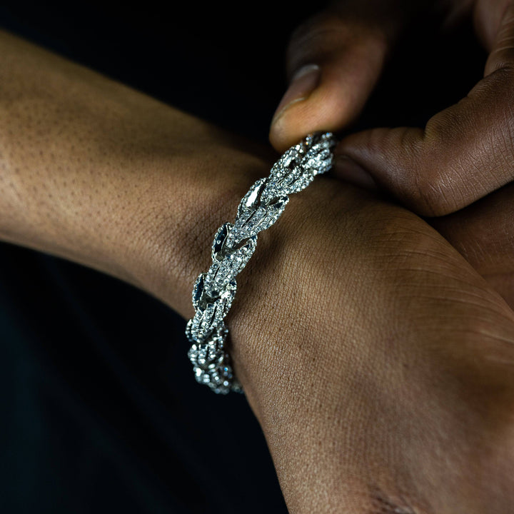 9mm Iced Rope Bracelet - ICECLIQUE JEWELRY