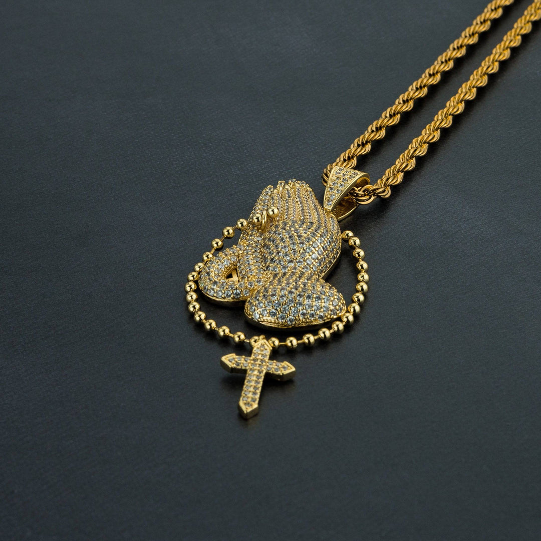 Prayer Pendant - ICECLIQUE JEWELRY