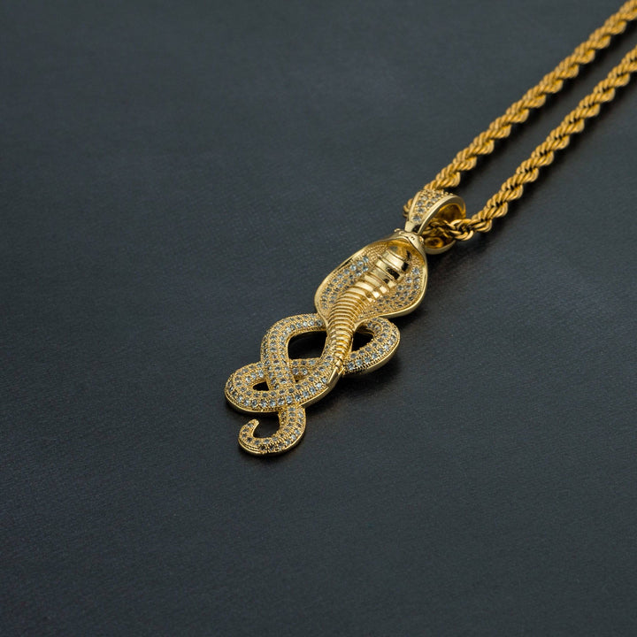 Iced Cobra Pendant - ICECLIQUE JEWELRY