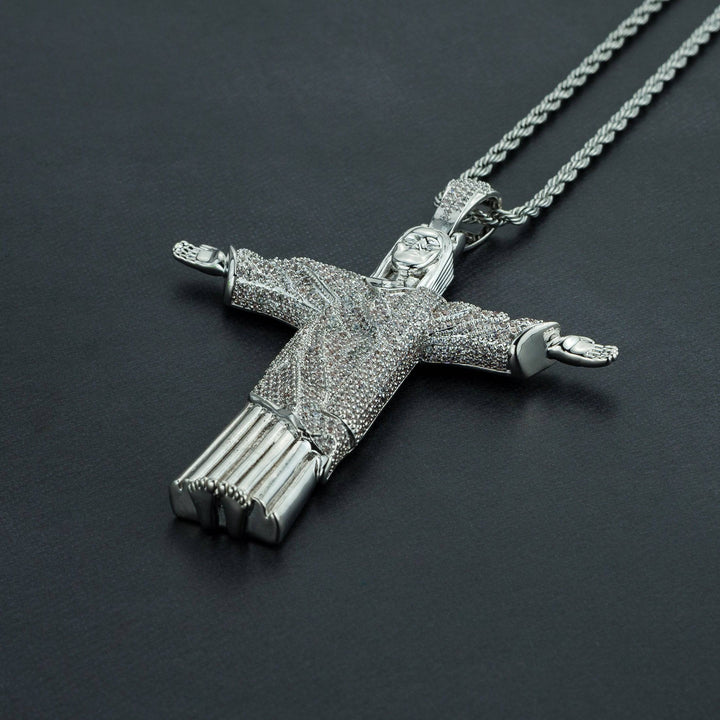 Iced Jesus Pendant - ICECLIQUE JEWELRY