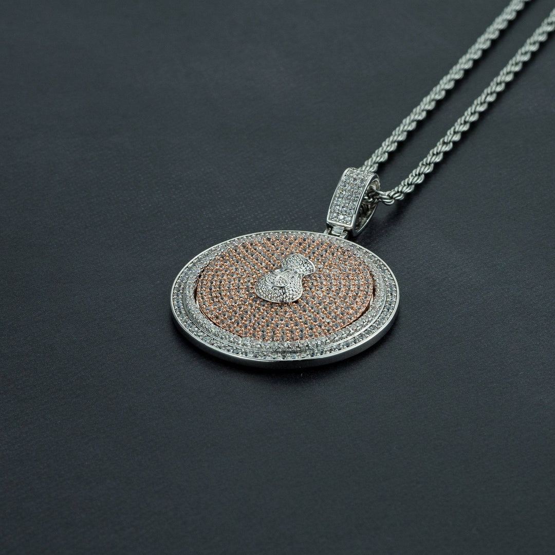 Spinning Money Bag Pendant - ICECLIQUE JEWELRY