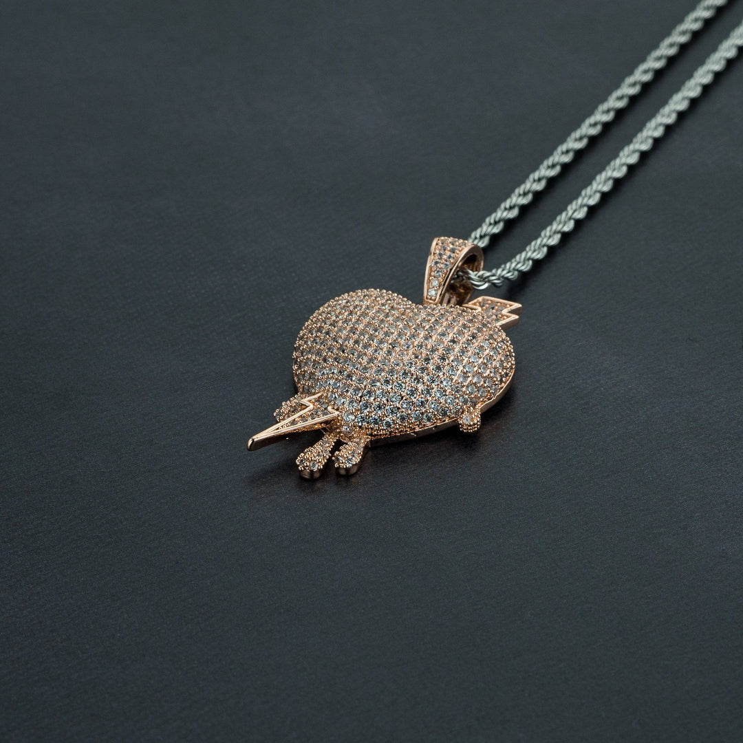 Lightning Heart Pendant - ICECLIQUE JEWELRY