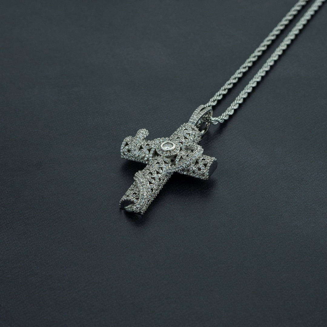 Snake Cross Pendant - ICECLIQUE JEWELRY