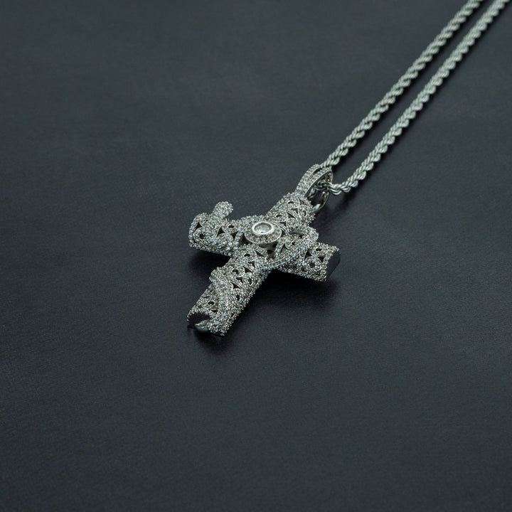 Snake Cross Pendant - ICECLIQUE JEWELRY
