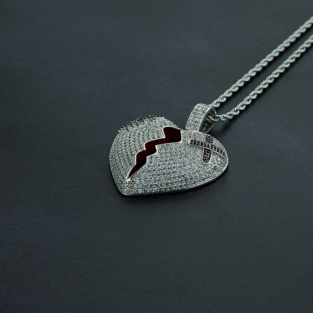 Broken Heart Pendant - ICECLIQUE JEWELRY