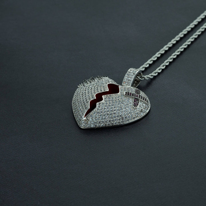Broken Heart Pendant - ICECLIQUE JEWELRY