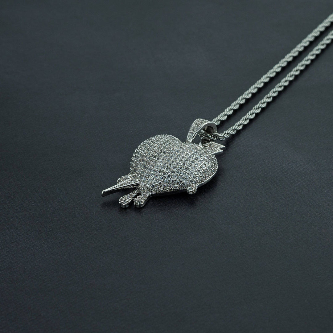 Lightning Heart Pendant - ICECLIQUE JEWELRY