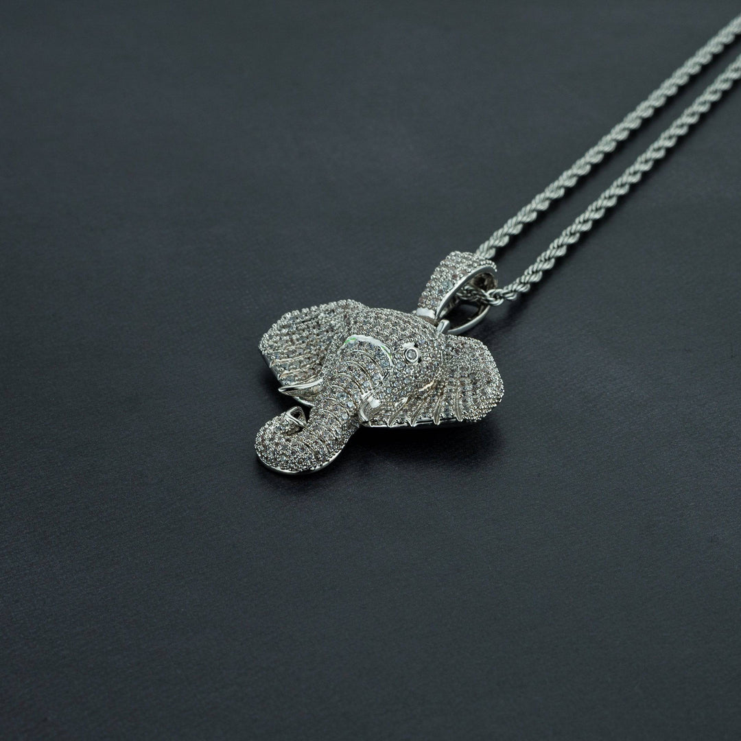 Iced Elephant Pendant - ICECLIQUE JEWELRY
