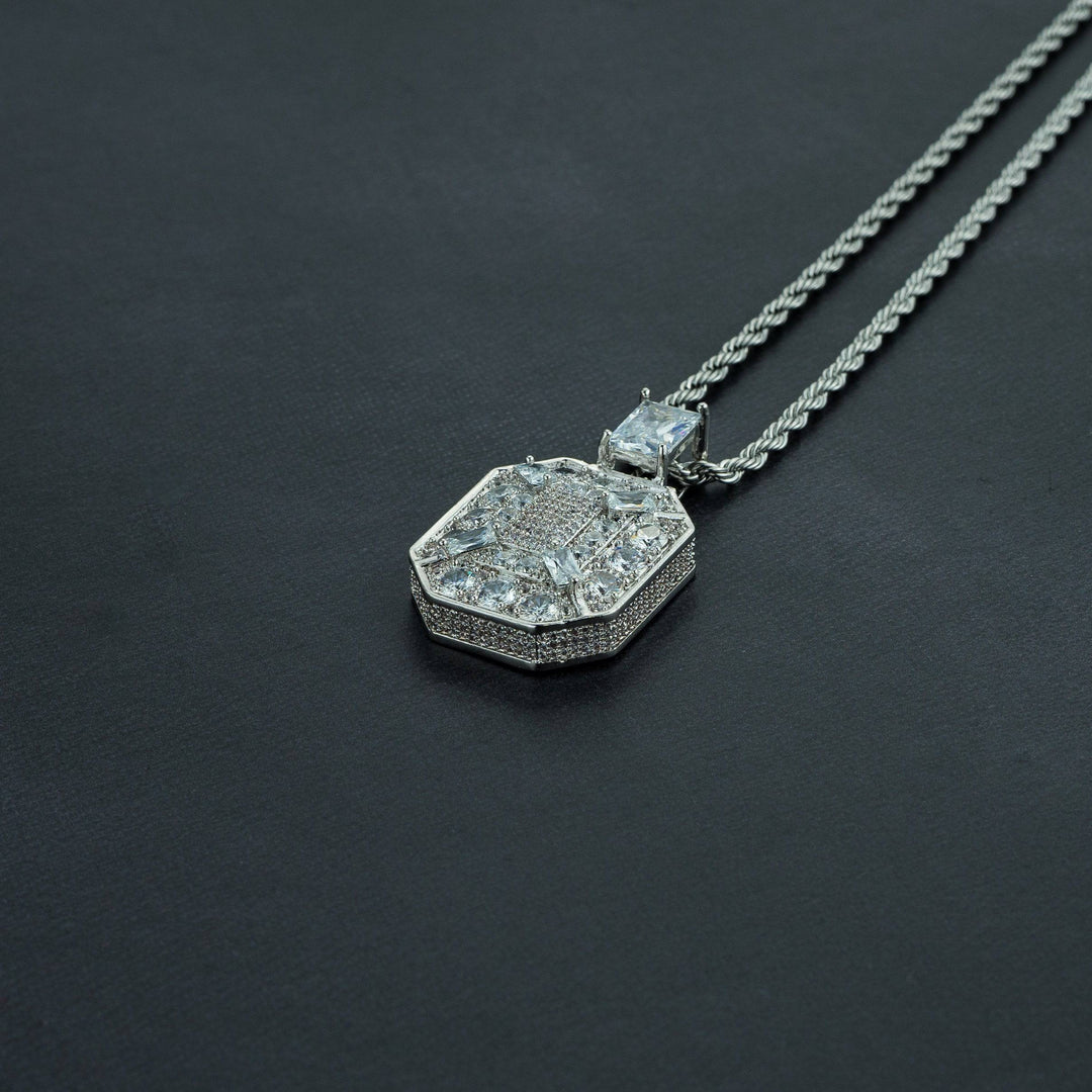 Iced Baguette Pendant - ICECLIQUE JEWELRY