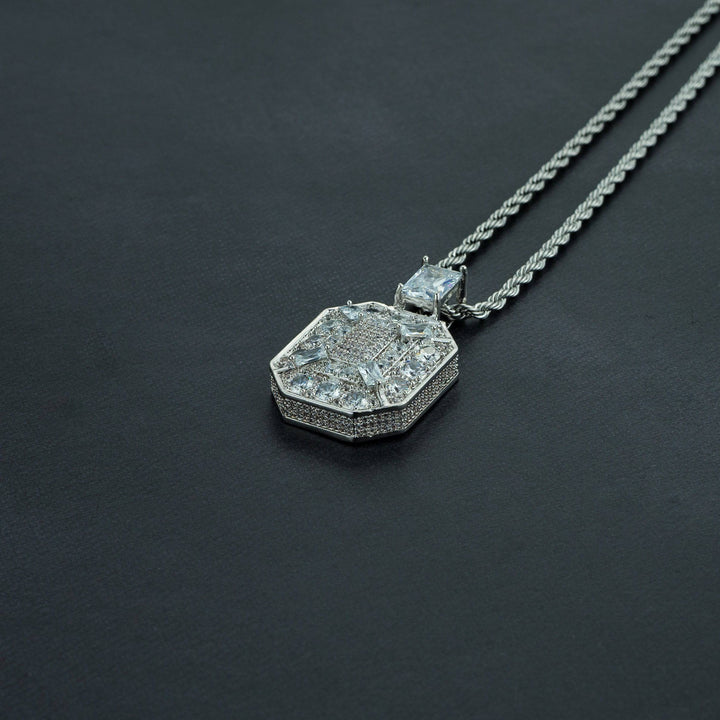 Iced Baguette Pendant - ICECLIQUE JEWELRY