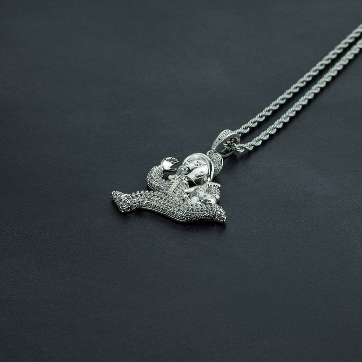 Iced  Money Dash Pendant - ICECLIQUE JEWELRY