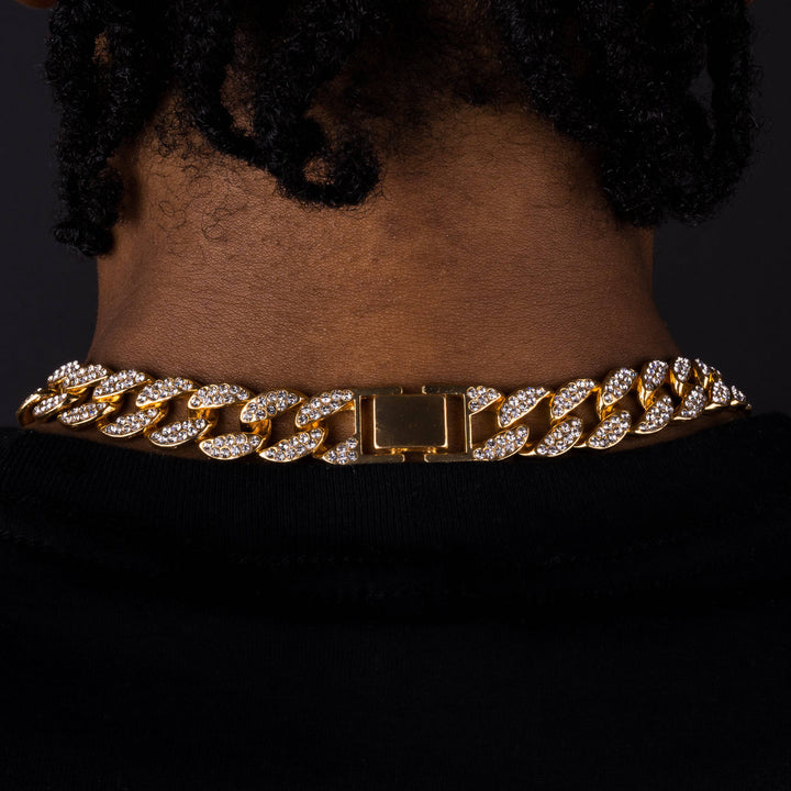 15mm Iced Cuban Chain - ICECLIQUE JEWELRY