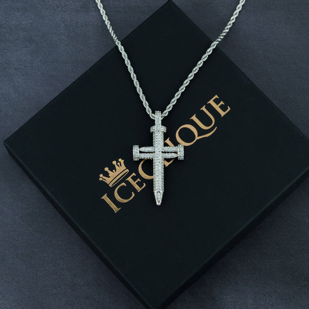Nail Cross Pendant - ICECLIQUE JEWELRY