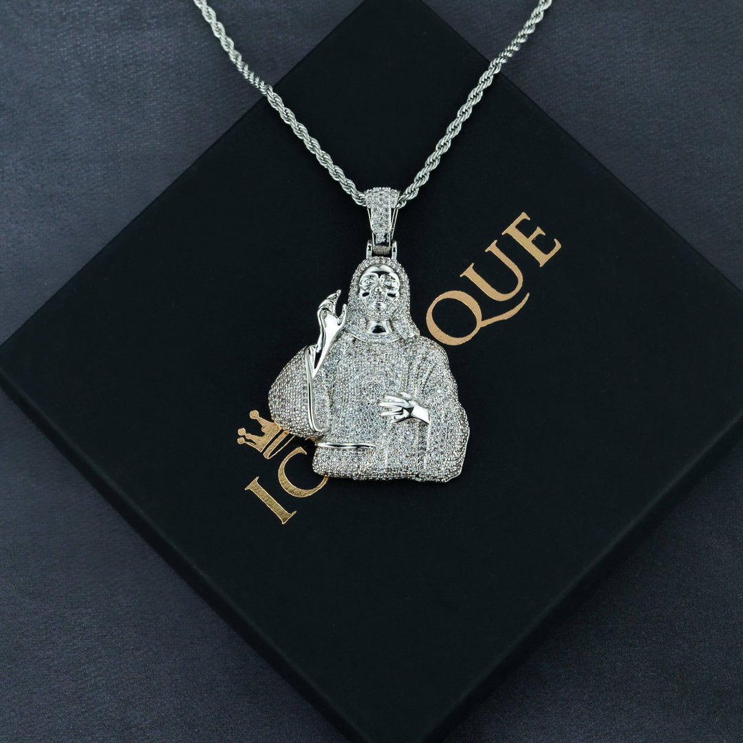Iced Jesus Pendant - ICECLIQUE JEWELRY
