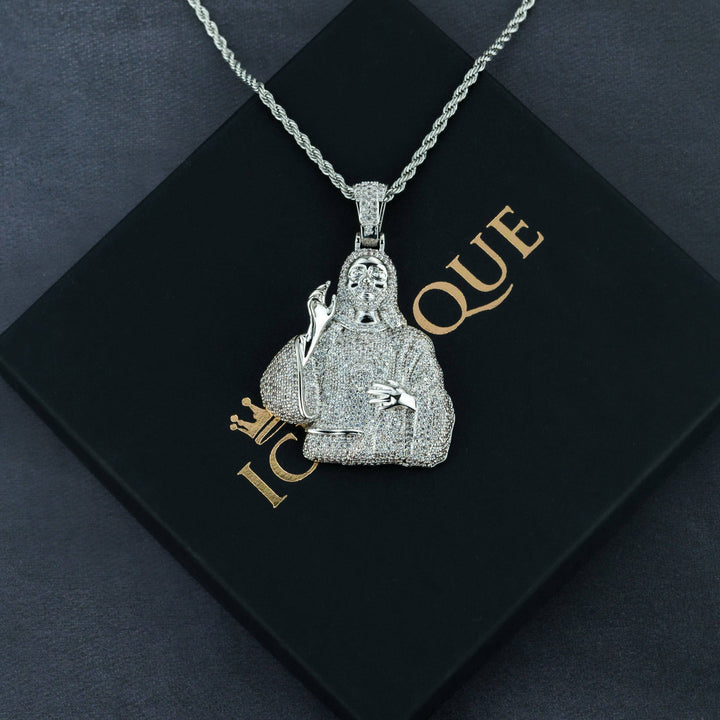 Iced Jesus Pendant - ICECLIQUE JEWELRY