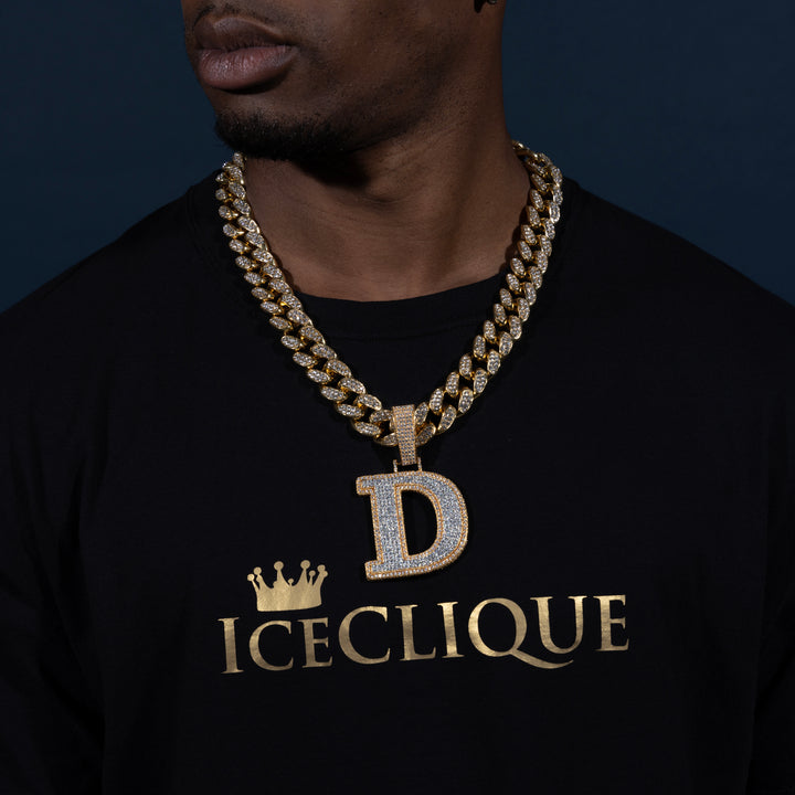 Custom Single Letter Multi-Layer Pendant - ICECLIQUE JEWELRY