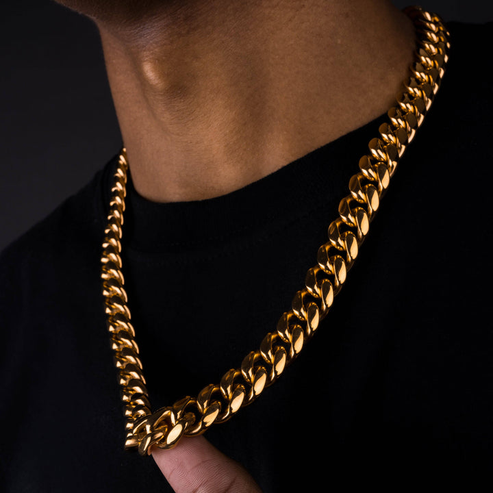 14mm Cuban Chain - ICECLIQUE JEWELRY