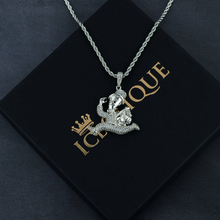 Iced  Money Dash Pendant - ICECLIQUE JEWELRY