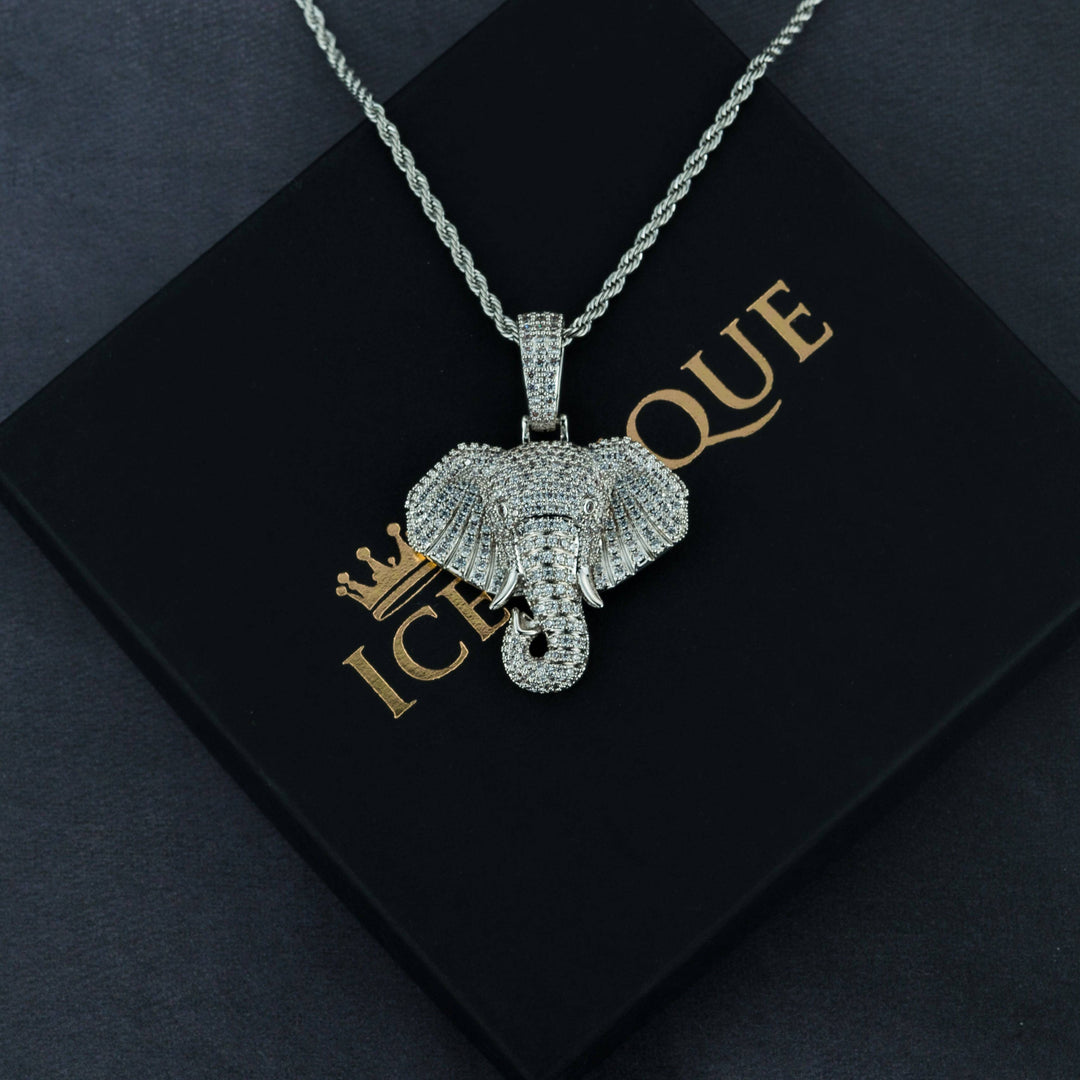 Iced Elephant Pendant - ICECLIQUE JEWELRY