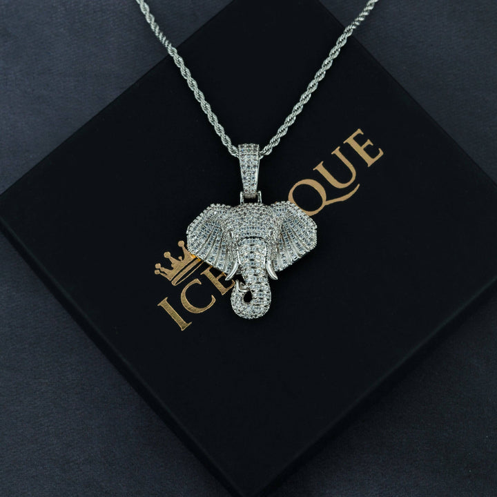 Iced Elephant Pendant - ICECLIQUE JEWELRY