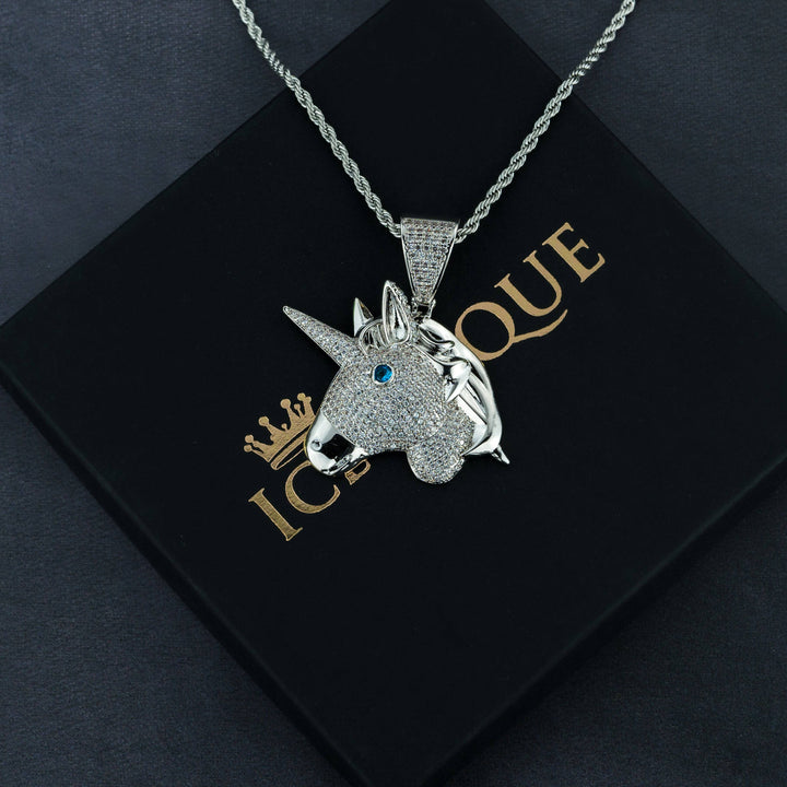 Iced Unicorn Pendant - ICECLIQUE JEWELRY