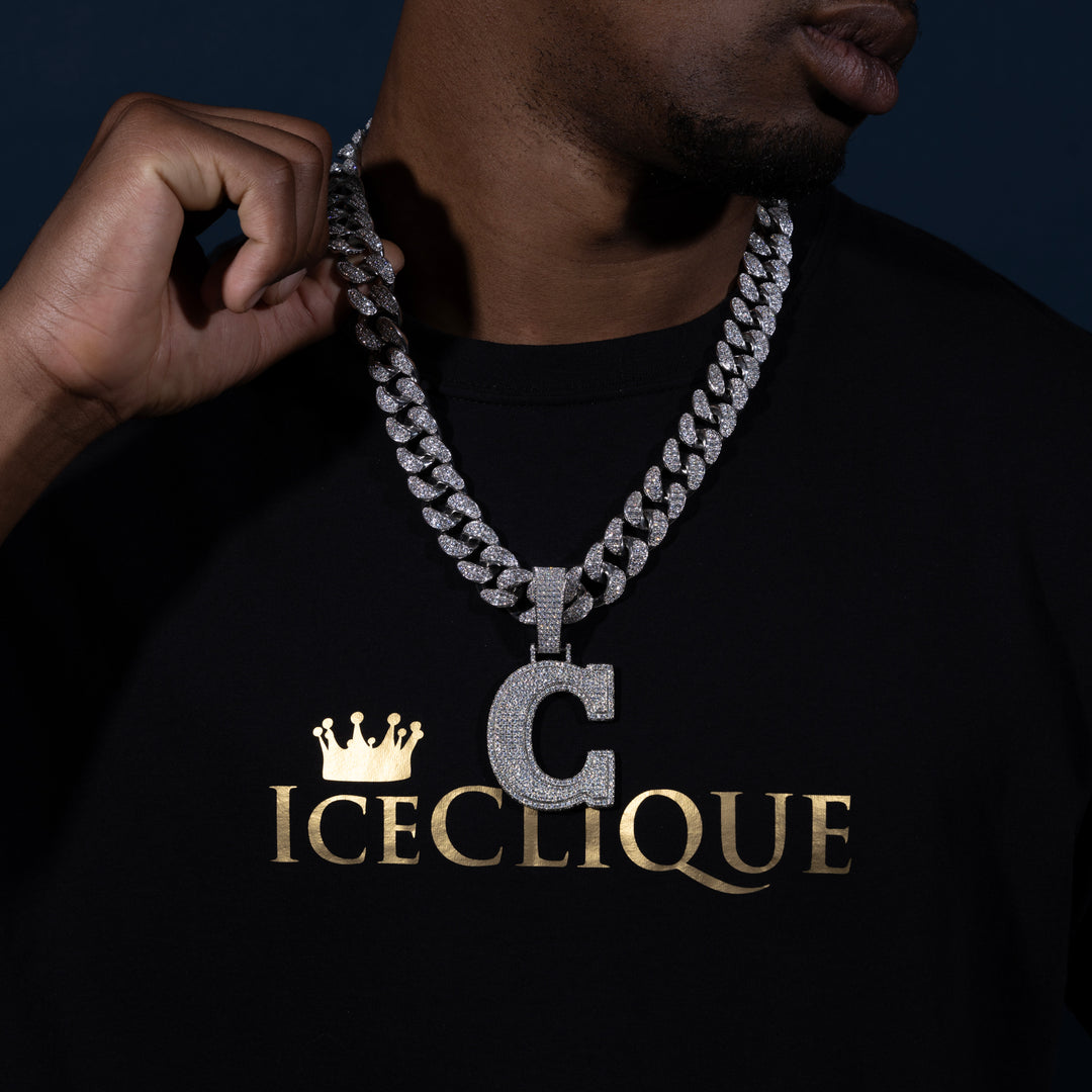 Custom Single Letter Multi-Layer Pendant - ICECLIQUE JEWELRY