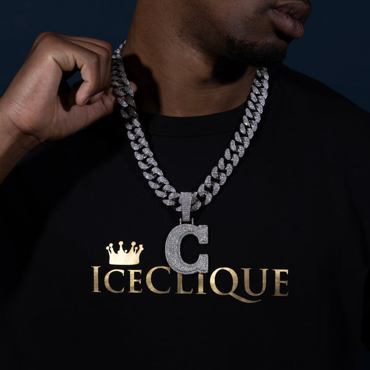 Custom Single Letter Multi-Layer Pendant - ICECLIQUE JEWELRY