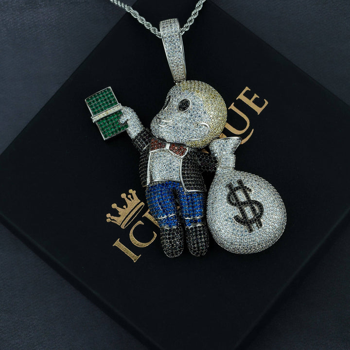 MoneyBoy Iced Pendant - ICECLIQUE JEWELRY