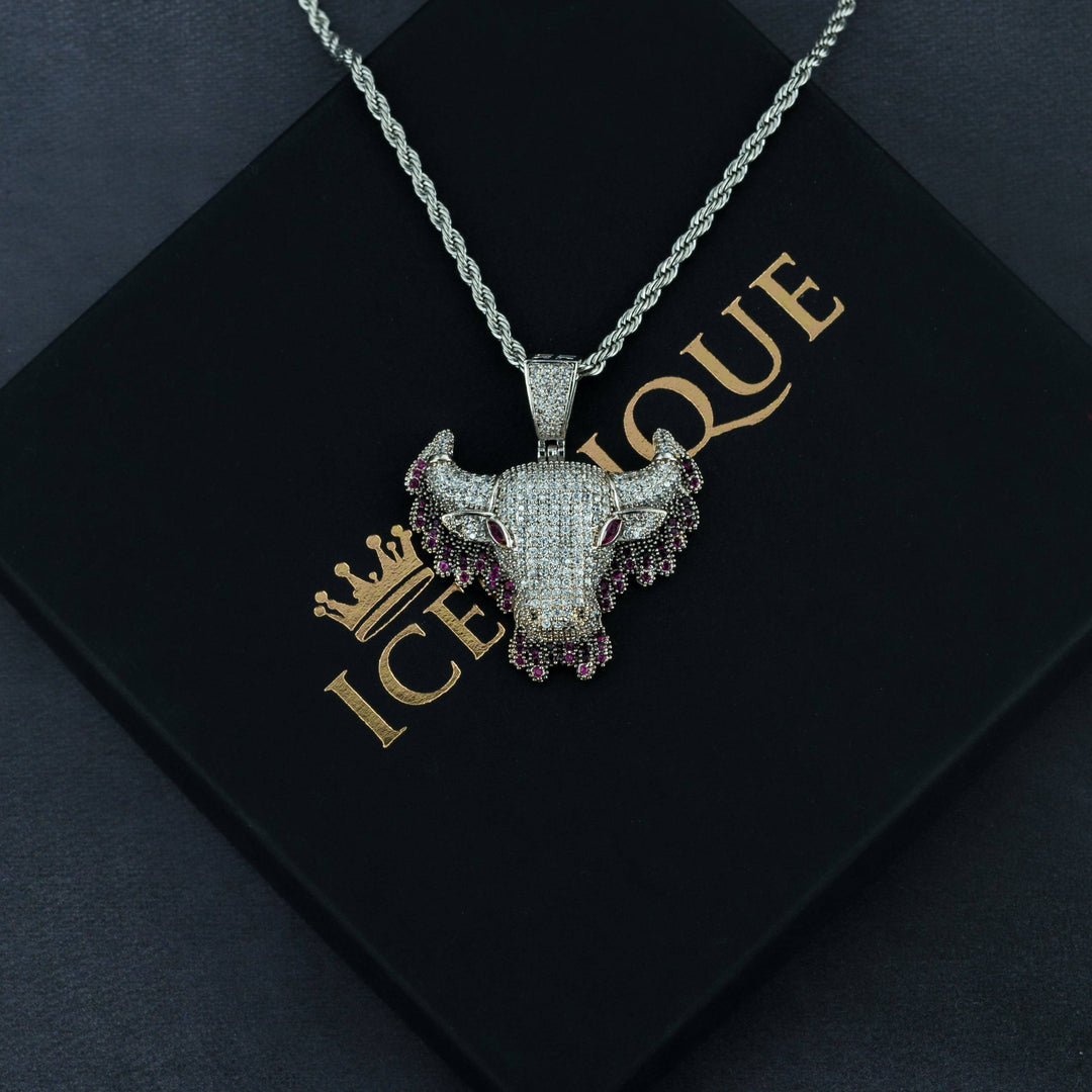 Iced Dripping Cow Pendant - ICECLIQUE JEWELRY