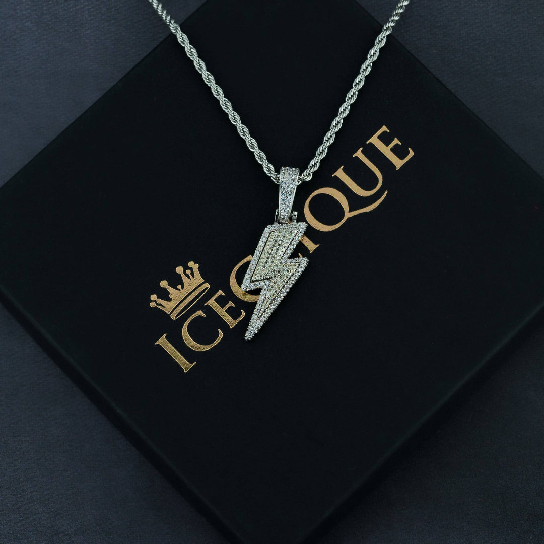 Lightning Bolt Pendant - ICECLIQUE JEWELRY