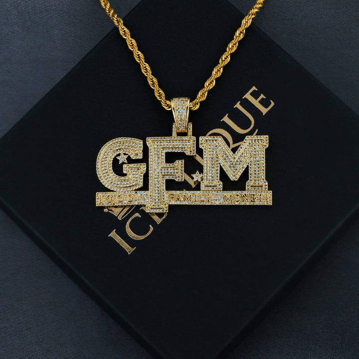 GOD FAMILY MONEY Pendant - ICECLIQUE JEWELRY