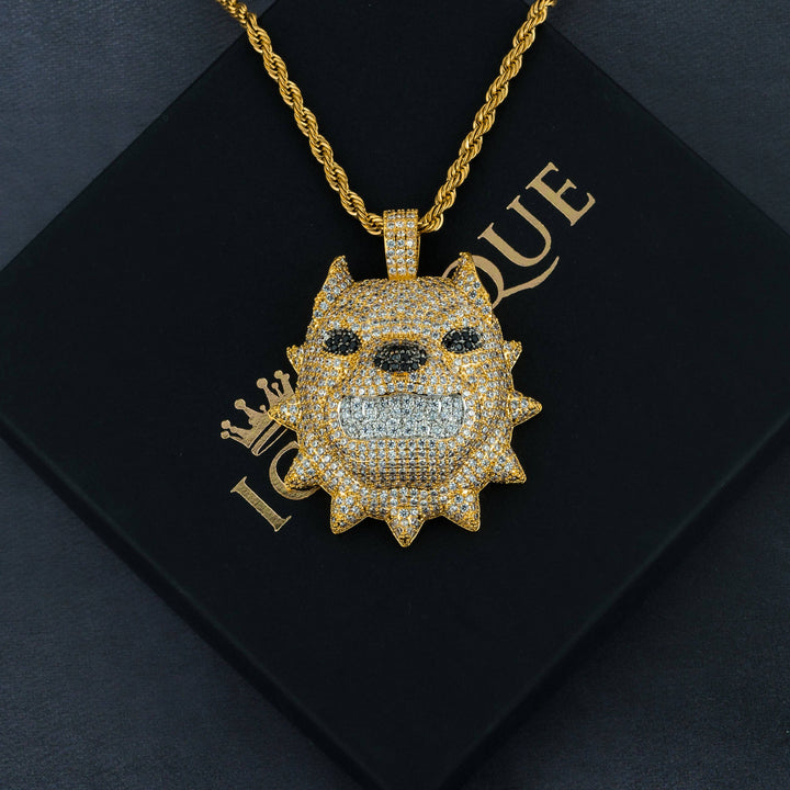 Bulldog Pendant - ICECLIQUE JEWELRY