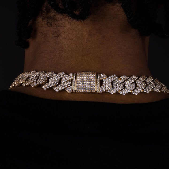 17mm Prong Chain - ICECLIQUE JEWELRY