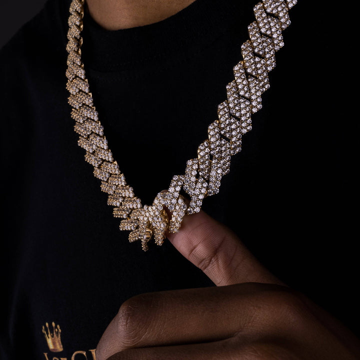 17mm Prong Chain - ICECLIQUE JEWELRY