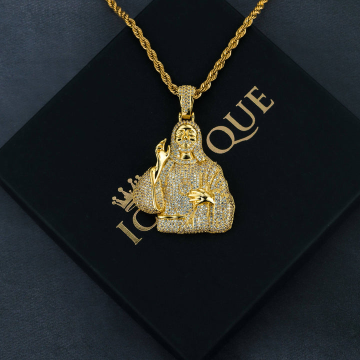 Iced Jesus Pendant - ICECLIQUE JEWELRY