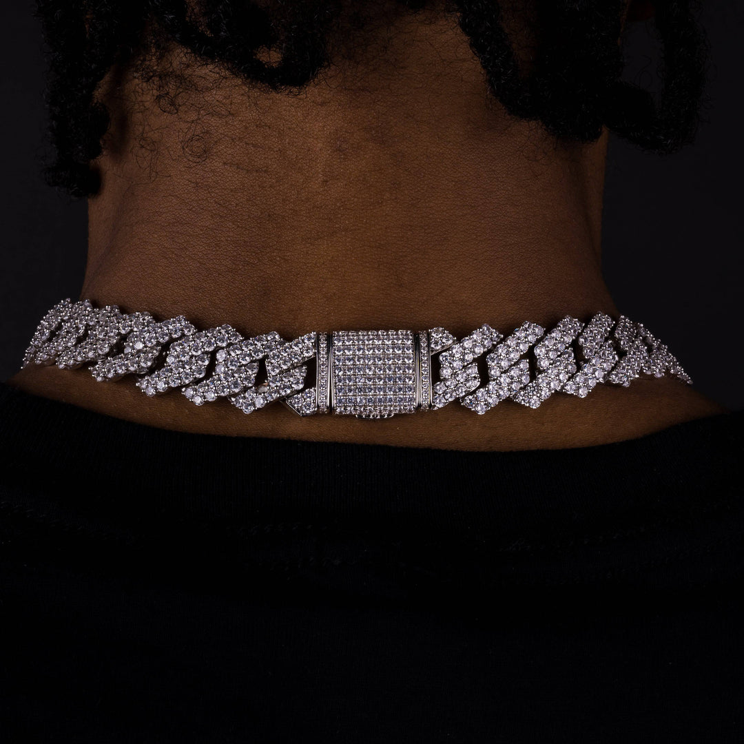 17mm Prong Chain - ICECLIQUE JEWELRY