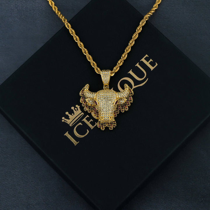 Iced Dripping Cow Pendant - ICECLIQUE JEWELRY