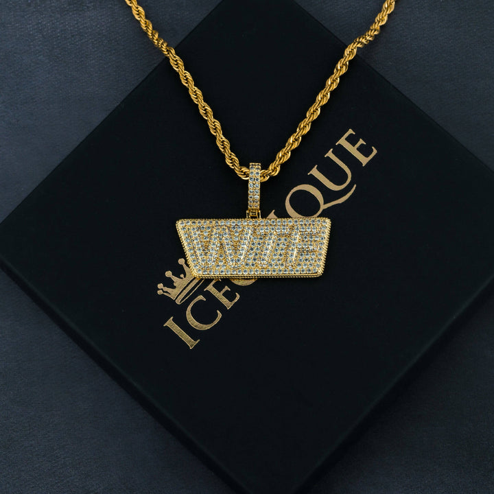 Iced WTF Pendant - ICECLIQUE JEWELRY