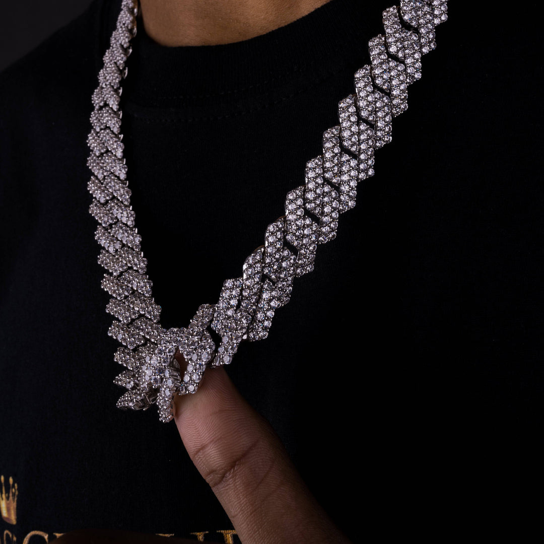 17mm Prong Chain - ICECLIQUE JEWELRY