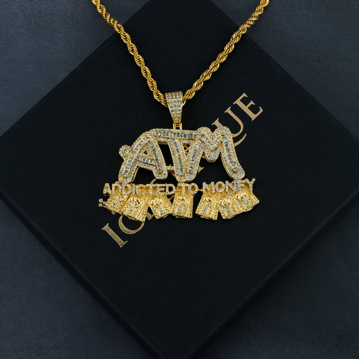 ADDICTED TO MONEY Pendant - ICECLIQUE JEWELRY