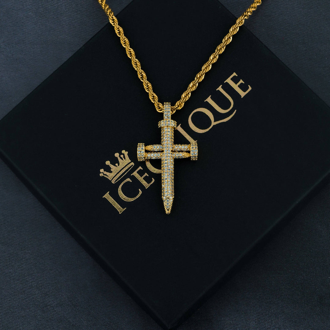 Nail Cross Pendant - ICECLIQUE JEWELRY