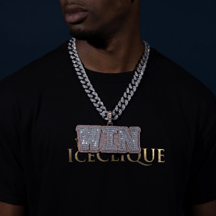 Custom VVS Baguette Letter Pendant - ICECLIQUE JEWELRY